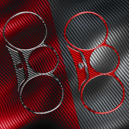 2pcs/Set Carbon Fiber Car Speedometer Surrounded Panel Decorative Sticker for SEAT Leon 2005-2012, Left and Right Driver, Speedometer Surrounded Panel
