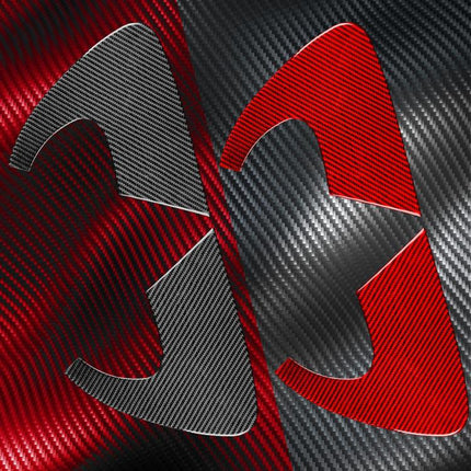 2pcs/Set Carbon Fiber Car Rear Triangle Window Decorative Sticker for SEAT Leon 2005-2012, Left and Right Driver, Rear Triangle Window