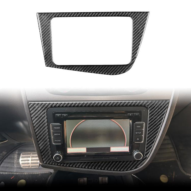 Carbon Fiber Car Center Console Panel Decorative Sticker for SEAT Leon 2005-2012, Center Console Panel, Left Driver, Center Console Panel, Right Driver