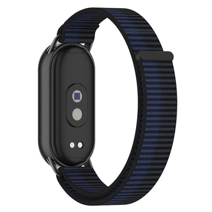 xDfind Metal Connector Nylon Braided Loop Watch Band, For Xiaomi Smart Band 10 / 9 / 8 / NFC
