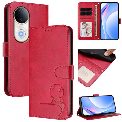 Litter Panda Embossing RFID Leather Phone Case with Lanyard, For vivo Y39 5G, For vivo Y29s 5G / Y04 5G, For vivo Y19s 4G / Y29 5G, For vivo S20