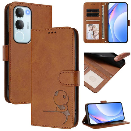 Litter Panda Embossing RFID Leather Phone Case with Lanyard, For vivo Y39 5G, For vivo Y29s 5G / Y04 5G, For vivo Y19s 4G / Y29 5G, For vivo S20
