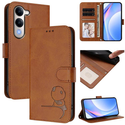 Litter Panda Embossing RFID Leather Phone Case with Lanyard, For vivo Y39 5G, For vivo Y29s 5G / Y04 5G, For vivo Y19s 4G / Y29 5G, For vivo S20