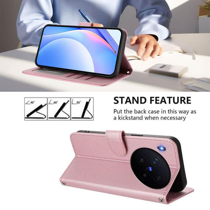 Litter Panda Embossing RFID Leather Phone Case with Lanyard, For vivo X300 Pro, For vivo X300, For vivo Y31 5G Global, For vivo V60 Lite 5G