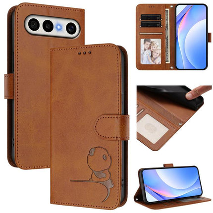 Litter Panda Embossing RFID Leather Phone Case with Lanyard, For vivo X300 FE 5G Russia / Zeiss, For vivo Y21 5G 2026 / Y05 4G, For vivo Y21 5G 2026 / Y05 4G / Y11d, For vivo V70 FE 5G