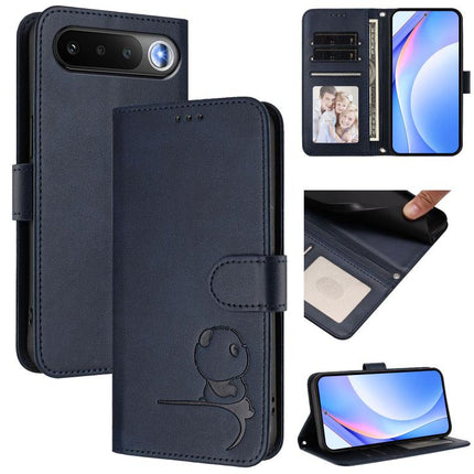 Litter Panda Embossing RFID Leather Phone Case with Lanyard, For Realme  Note 80 4G Global, For Realme 16 5G Global, For Realme 16 Pro+ 5G, For Realme 16 Pro 5G