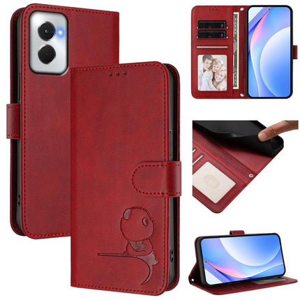 Litter Panda Embossing RFID Leather Phone Case with Lanyard, For Motorola Moto G Power 5G 2024, For Motorola Moto G84 5G, For Motorola Edge 40 Neo, For Motorola Moto G14 4G