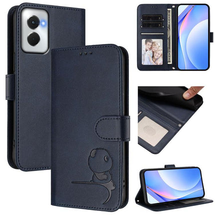 Litter Panda Embossing RFID Leather Phone Case with Lanyard, For Motorola Moto G Power 5G 2024, For Motorola Moto G84 5G, For Motorola Edge 40 Neo, For Motorola Moto G14 4G