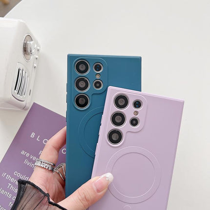 Solid Color Liquid Silicone MagSafe Magnetic Phone Case, For Samsung Galaxy A06 4G / 5G, For Samsung Galaxy A56 5G