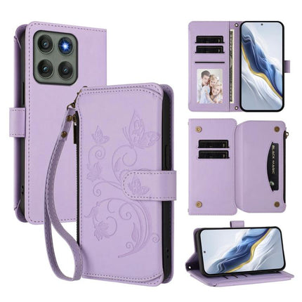Butterfly Love Flower Multi-card Zipper Wallet Leather Phone Case, For Motorola Moto X70 Air / Edge 70 5G, For Motorola Moto G06 4G, For Motorola Edge 60 Pro / 60s Pro