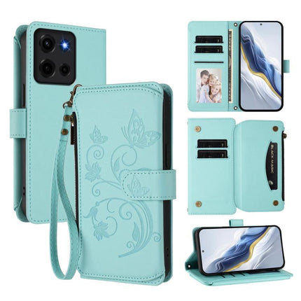 Butterfly Love Flower Multi-card Zipper Wallet Leather Phone Case, For Motorola Moto E15 / G05, For Motorola Moto G 5G 2025, For Motorola Moto G Play 2025
