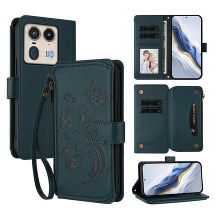 Butterfly Love Flower Multi-card Zipper Wallet Leather Phone Case, For Motorola Moto G53 5G / G13 4G, For Motorola Edge 50 Ultra Global, For Motorola Edge 50 Pro 5G Curved