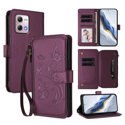 Butterfly Love Flower Multi-card Zipper Wallet Leather Phone Case, For Motorola Moto G Stylus 2023 4G, For Motorola Moto G Power 2023 5G, For Motorola Moto G Stylus 5G 2023