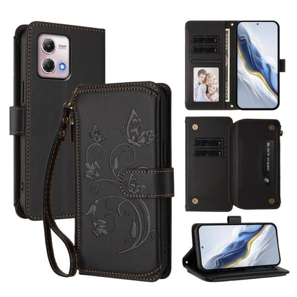 Butterfly Love Flower Multi-card Zipper Wallet Leather Phone Case, For Motorola Moto G Stylus 2023 4G, For Motorola Moto G Power 2023 5G, For Motorola Moto G Stylus 5G 2023
