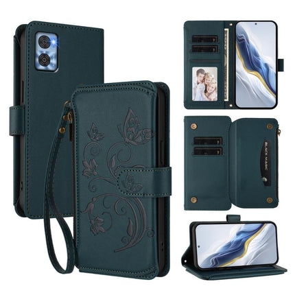 Butterfly Love Flower Multi-card Zipper Wallet Leather Phone Case, For Motorola Moto E22 4G / E22i 4G, For Motorola Moto S30 Pro, For Motorola Edge 30 Neo