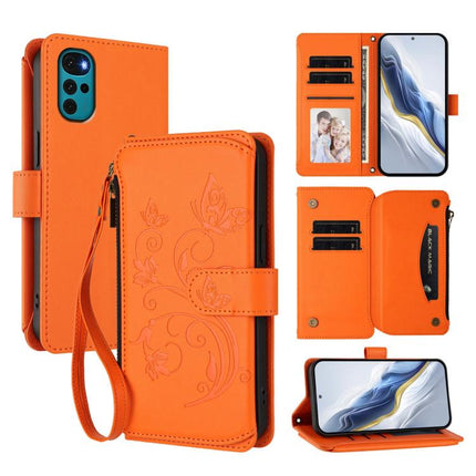 Butterfly Love Flower Multi-card Zipper Wallet Leather Phone Case, For Motorola Moto G22 4G / E32s, For Motorola Edge X30 5G / S30 Pro, For Motorola Edge 2022 / 5G UW 2022