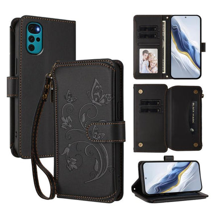 Butterfly Love Flower Multi-card Zipper Wallet Leather Phone Case, For Motorola Moto G22 4G / E32s, For Motorola Edge X30 5G / S30 Pro, For Motorola Edge 2022 / 5G UW 2022