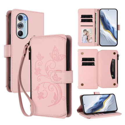 Butterfly Love Flower Multi-card Zipper Wallet Leather Phone Case, For Motorola Moto G22 4G / E32s, For Motorola Edge X30 5G / S30 Pro, For Motorola Edge 2022 / 5G UW 2022