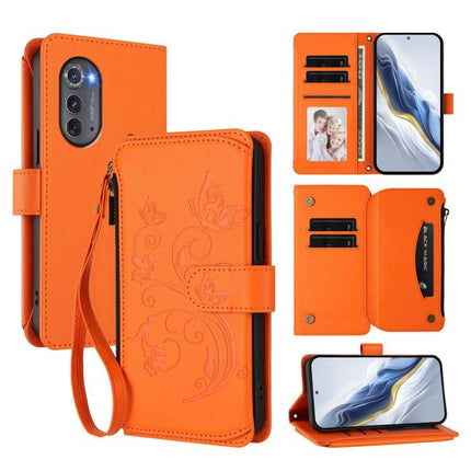 Butterfly Love Flower Multi-card Zipper Wallet Leather Phone Case, For Motorola Moto G22 4G / E32s, For Motorola Edge X30 5G / S30 Pro, For Motorola Edge 2022 / 5G UW 2022