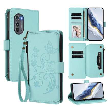 Butterfly Love Flower Multi-card Zipper Wallet Leather Phone Case, For Motorola Moto G22 4G / E32s, For Motorola Edge X30 5G / S30 Pro, For Motorola Edge 2022 / 5G UW 2022