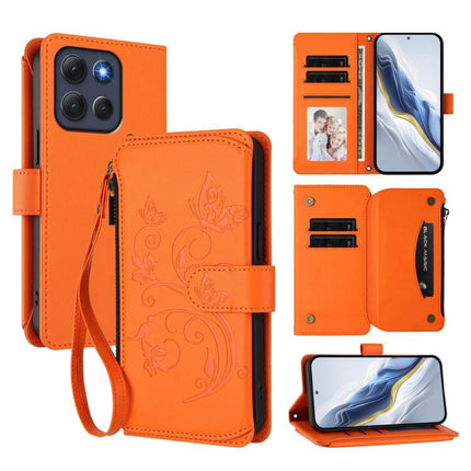 Butterfly Love Flower Multi-card Zipper Wallet Leather Phone Case, For Motorola Moto G86 Power, For Motorola Moto G86 5G, For Motorola Moto G56 5G