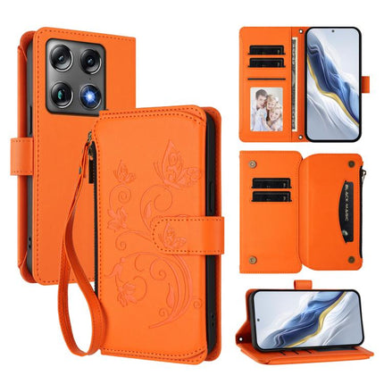 Butterfly Love Flower Multi-card Zipper Wallet Leather Phone Case, For Motorola Moto G17 4G / G17 Power 4G, For Motorola Moto Signature 5G, For Motorola Moto G67 Power 5G