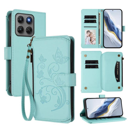 Butterfly Love Flower Multi-card Zipper Wallet Leather Phone Case, For Motorola Moto G Max / G87 / G77 / G67, For Motorola Moto G47 / G37 Power 5G, For Motorola Edge 70 Pro 5G