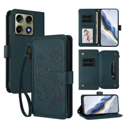 Butterfly Love Flower Multi-card Zipper Wallet Leather Phone Case, For Motorola Moto G Max / G87 / G77 / G67, For Motorola Moto G47 / G37 Power 5G, For Motorola Edge 70 Pro 5G