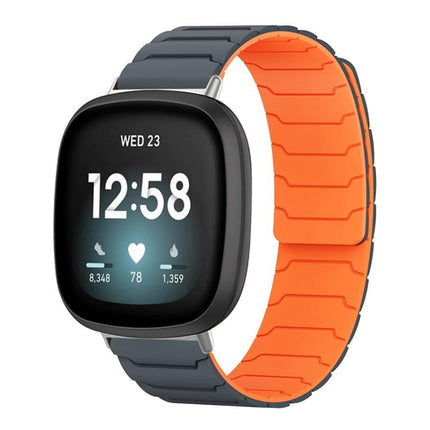 xDfind Magnetic Silicone Watch Band, For Fitbit Versa 4 / 3 / Sense 2 / Sense