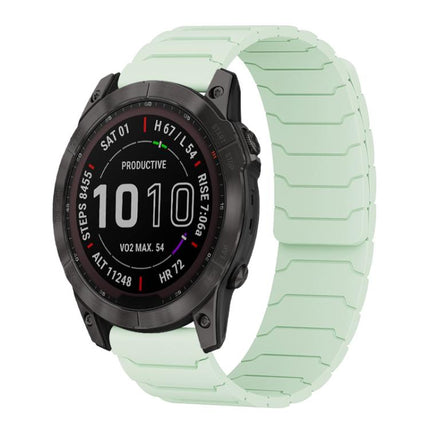 xDfind Magnetic Silicone Watch Band, For Garmin Fenix 8/7X/6X/5X 26mm, For Garmin Fenix 8/7/6/5 22mm