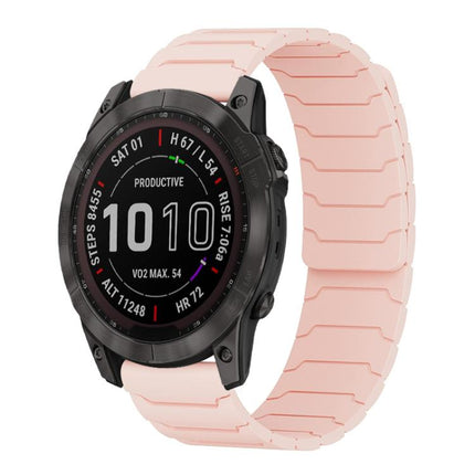 xDfind Magnetic Silicone Watch Band, For Garmin Fenix 8/7X/6X/5X 26mm, For Garmin Fenix 8/7/6/5 22mm