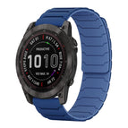 For Garmin Fenix 8/7X/6X/5X 26mm / Navy Blue