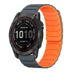 For Garmin Fenix 8/7X/6X/5X 26mm / Grey Orange