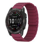 For Garmin Fenix 8/7X/6X/5X 26mm / Wine Red