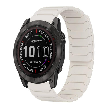 xDfind Magnetic Silicone Watch Band, For Garmin Fenix 8/7X/6X/5X 26mm, For Garmin Fenix 8/7/6/5 22mm
