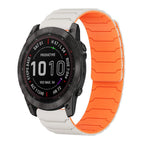 For Garmin Fenix 8/7X/6X/5X 26mm / Starlight Orange