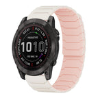 For Garmin Fenix 8/7X/6X/5X 26mm / Starlight Pink Sand