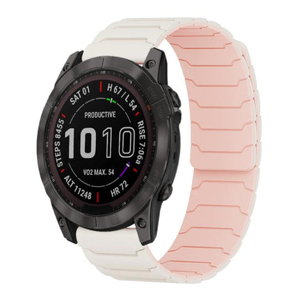 xDfind Magnetic Silicone Watch Band, For Garmin Fenix 8/7X/6X/5X 26mm, For Garmin Fenix 8/7/6/5 22mm