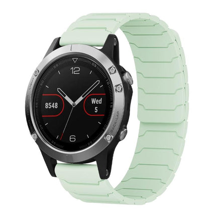 xDfind Magnetic Silicone Watch Band, For Garmin Fenix 8/7X/6X/5X 26mm, For Garmin Fenix 8/7/6/5 22mm
