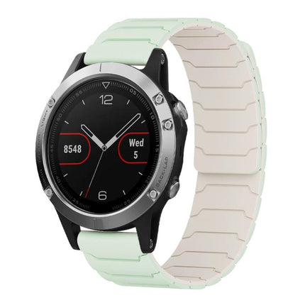 xDfind Magnetic Silicone Watch Band, For Garmin Fenix 8/7X/6X/5X 26mm, For Garmin Fenix 8/7/6/5 22mm