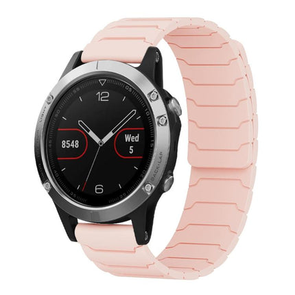 xDfind Magnetic Silicone Watch Band, For Garmin Fenix 8/7X/6X/5X 26mm, For Garmin Fenix 8/7/6/5 22mm