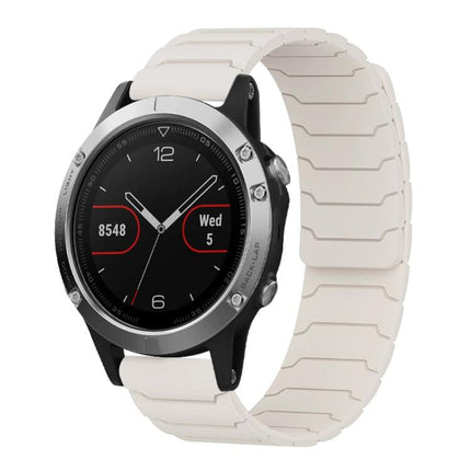 xDfind Magnetic Silicone Watch Band, For Garmin Fenix 8/7X/6X/5X 26mm, For Garmin Fenix 8/7/6/5 22mm