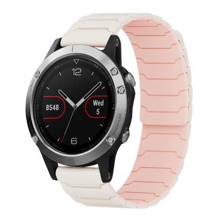 xDfind Magnetic Silicone Watch Band, For Garmin Fenix 8/7X/6X/5X 26mm, For Garmin Fenix 8/7/6/5 22mm
