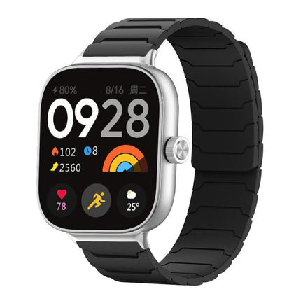 xDfind Magnetic Silicone Watch Band, For Xiaomi Band 10 Pro/9 Pro/Redmi Watch 6/5/4, For Redmi Watch 3 Active / Watch 3 Lite