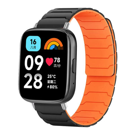 xDfind Magnetic Silicone Watch Band, For Xiaomi Band 10 Pro/9 Pro/Redmi Watch 6/5/4, For Redmi Watch 3 Active / Watch 3 Lite