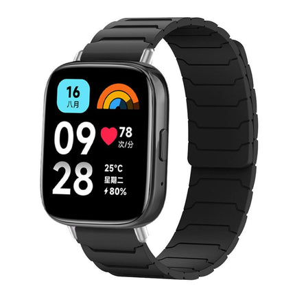 xDfind Magnetic Silicone Watch Band, For Xiaomi Band 10 Pro/9 Pro/Redmi Watch 6/5/4, For Redmi Watch 3 Active / Watch 3 Lite