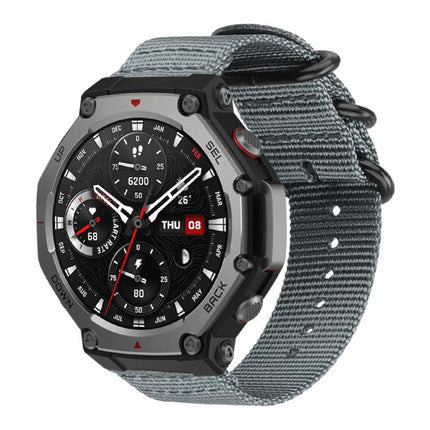 xDfind Ring Buckle Nylon Canvas Watch Band, For Amazfit T-Rex 3