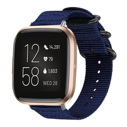 xDfind Ring Buckle Nylon Canvas Watch Band, For Fitbit Versa 4 / 3 / Sense 2 / Sense, For Fitbit Versa 2 / Versa / Versa Lite