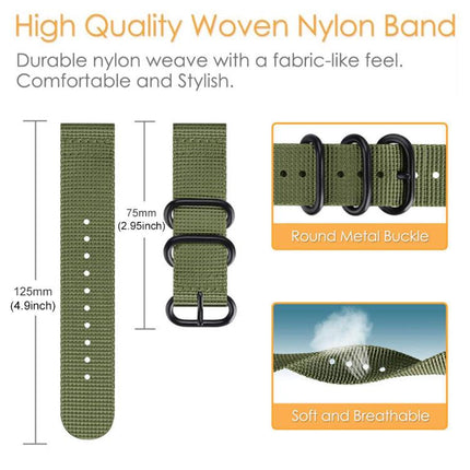 xDfind Ring Buckle Nylon Canvas Watch Band, For Google Pixel Watch4 / Watch3 45mm, For Google Pixel 4 / 3 / 2 / 1 41mm
