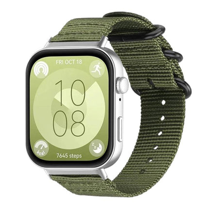 xDfind Ring Buckle Nylon Canvas Watch Band, For Huawei Watch Fit4 / Fit4 Pro / Fit3, For Huawei Watch D2